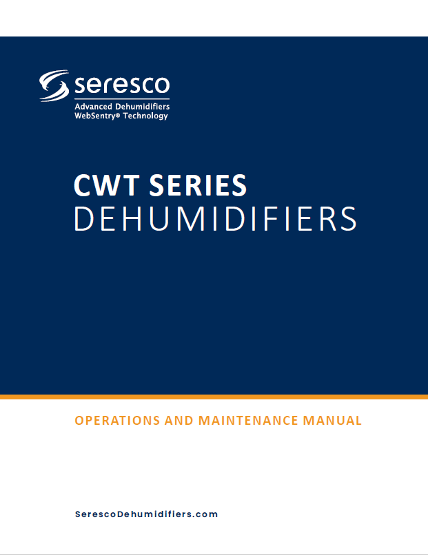 Seresco CWT Series Dehumidifiers operations and maintenance manual
